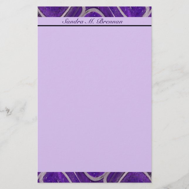 lilaabstrakt brevpapper (Framsida)
