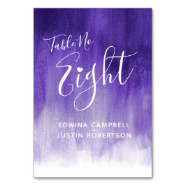 Lilaabstrakt tvättar modern konstbordsnummer 8 bordsnummer