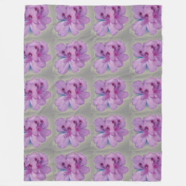 Lilablomma på filten för silvergråttull fleecefilt