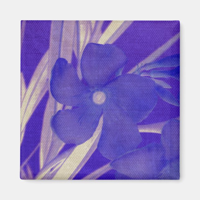 Lilablommamagnet Magnet (Framsidan)