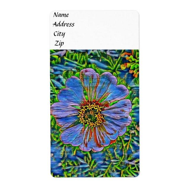 Lilablommamålning Fraktsedel (Framsidan)