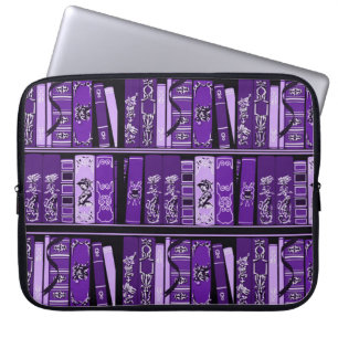 Lilaboken bordlägger vintageboklaptop sleeve