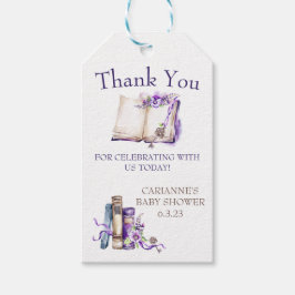 Lilac A New Chapter Begins Shower Gift-Märkre Presentetikett