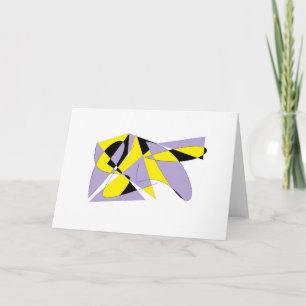LILAC ABSTRAKT BLANK GREETING Card Kort