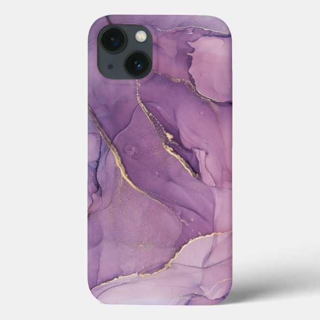 Lilac abstrakt Fodral-Mate iphone case (Baksida)