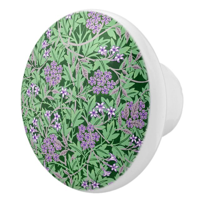 Lilac and green floral pattern knopp (Höger)