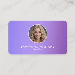 Lilac Anpassningsbar QR Photo Visitkort