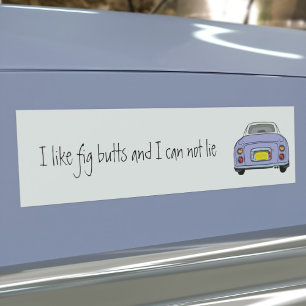 Lilac är som Figaro Car Bumper Sticker Bildekal