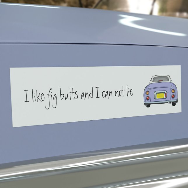 Lilac är som Figaro Car Bumper Sticker Bildekal (Do you like Lilac Figaro Cars and can not lie? This is the car bumper sticker just for you)