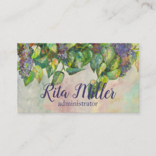 Lilac är violett vår visitkort