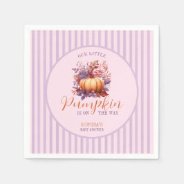 Lilac Baby Shower är på väg. Pappersservett