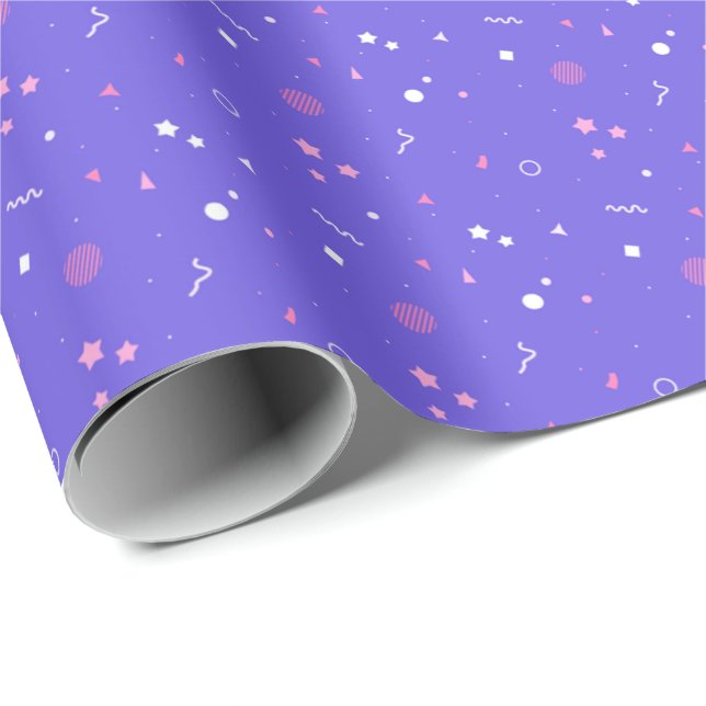 Lilac Bliss Birthday Wrapping Papper Presentpapper (Rullad Hörn)
