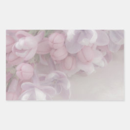 Lilac-Blommar Rektangulärt Klistermärke