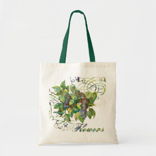 lilac blommars Tote Bag Tygkasse