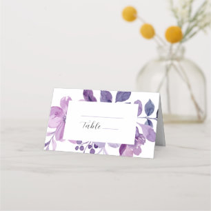 Lilac Blommigt Bröllop Placeringskort