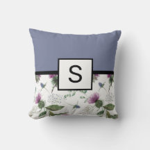 Lilac Blommigt Monogram