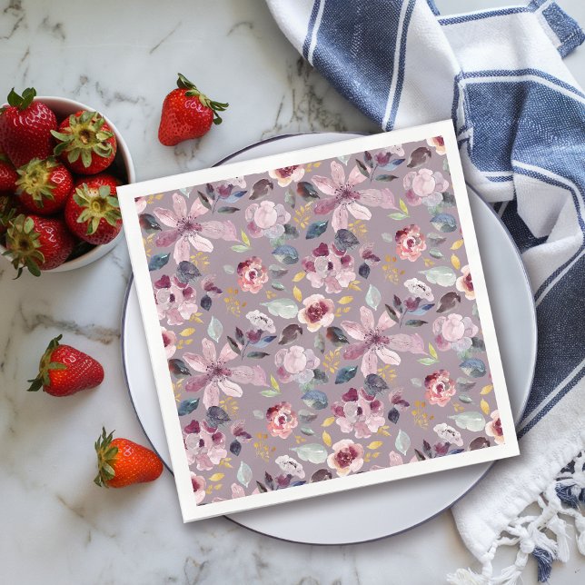 Lilac-Blommigt Pappersservett (Skapare uppladdad)