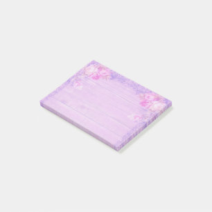Lilac-Blommigt Post-it Block