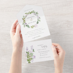 Lilac Blommigt utandningskottage Garden Wedding