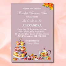 Lilac Blommigt Whimsical Tea Möhippa