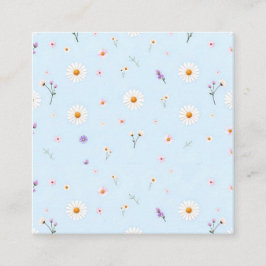 Lilac Blommor Fyrkantigt Visitkort