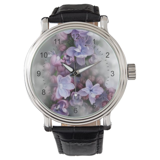 Lilac-blomning Armbandsur (Framsida)