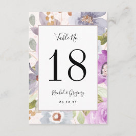 Lilac Blooms | Anpassningsbart Bordskort Tilläggskort