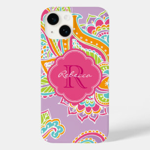 Lilac Bohemian Paisley Anpassningsbar Monogram