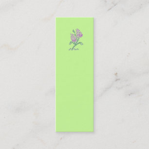 Lilac Bookmark Mini Visitkort