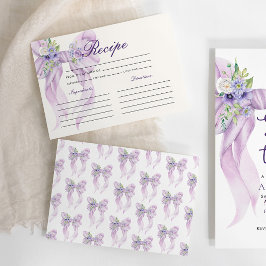 Lilac Bow Möhippa Recipe Tilläggskort