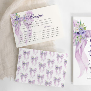 Lilac Bow Möhippa Recipe Tilläggskort