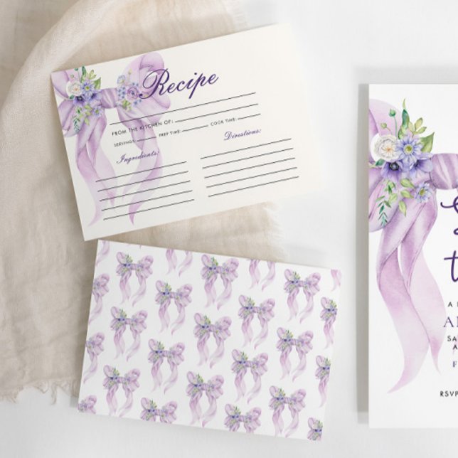 Lilac Bow Möhippa Recipe Tilläggskort (Skapare uppladdad)