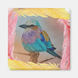 Lilac Brested Roller Magnet