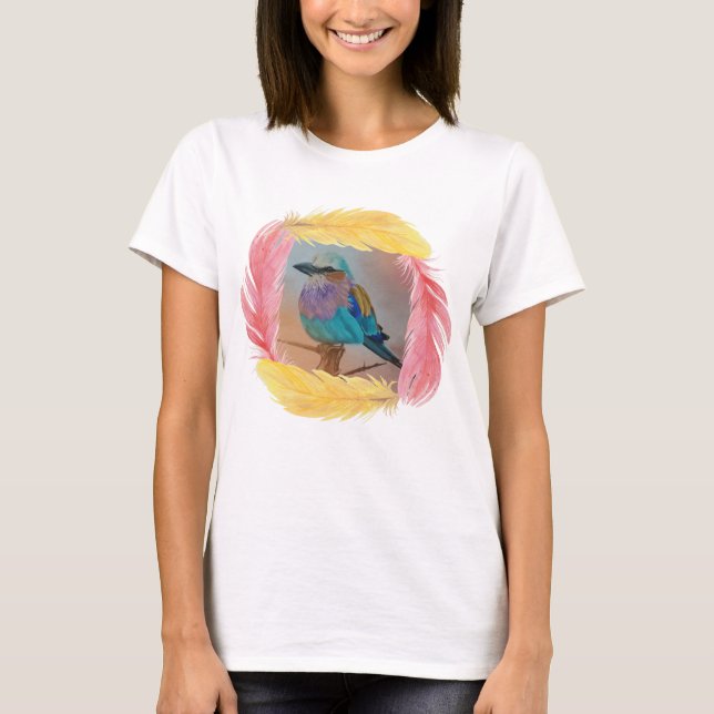 Lilac Brested Roller T Shirt (Framsida)