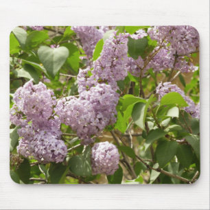 Lilac Bush Bevackra Lila Vår blommor Musmatta