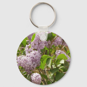 Lilac Bush Bevackra Lila Vår blommor Nyckelring
