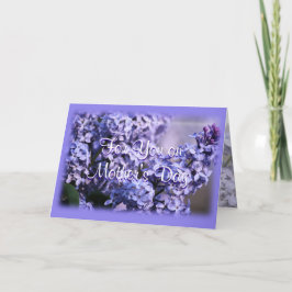 Lilac Bush i Bloom-Mors dag- eller tillfälle Kort