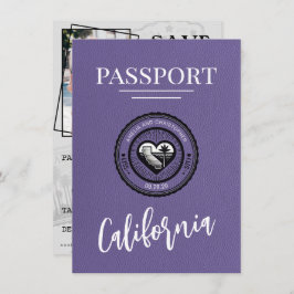 Lilac California Passport sparar datum Spara Datumet