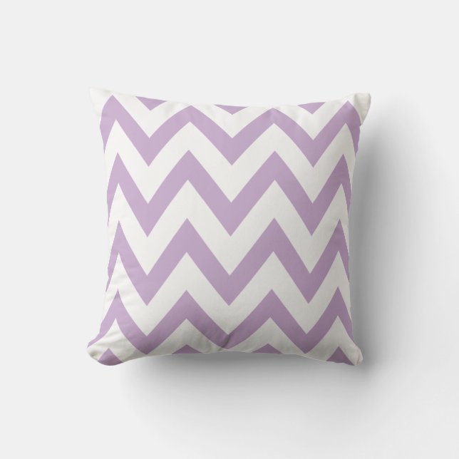 Lilac Chevron Kudde (Framsida)