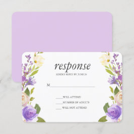 Lilac | Chic Lavender-Blommigtens Bröllop OSA Inbjudningar