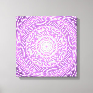 Lilac circles mönster canvastryck