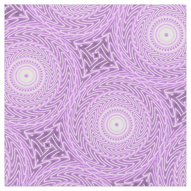 Lilac circles mönster tyg (Närbild)