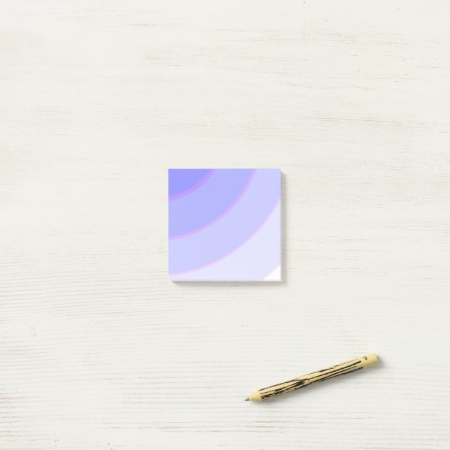 Lilac Circular Swirls ombre Post-it Block (På skrivbordet)
