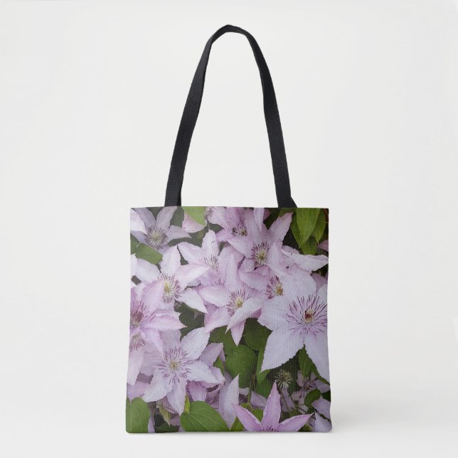 lilac ,clematis, vacker, blomma,lilac-blomma, tygkasse (Framsida)