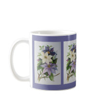 Lilac Clematis Vine Acrylic Painting