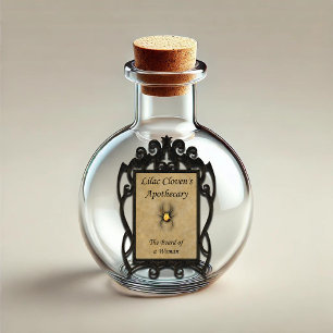 Lilac Cloven's Apothecary: Beard av en kvinna Klistermärken