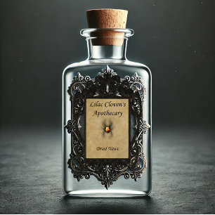 Lilac Cloven's Apothecary: Torkad Newt Klistermärken