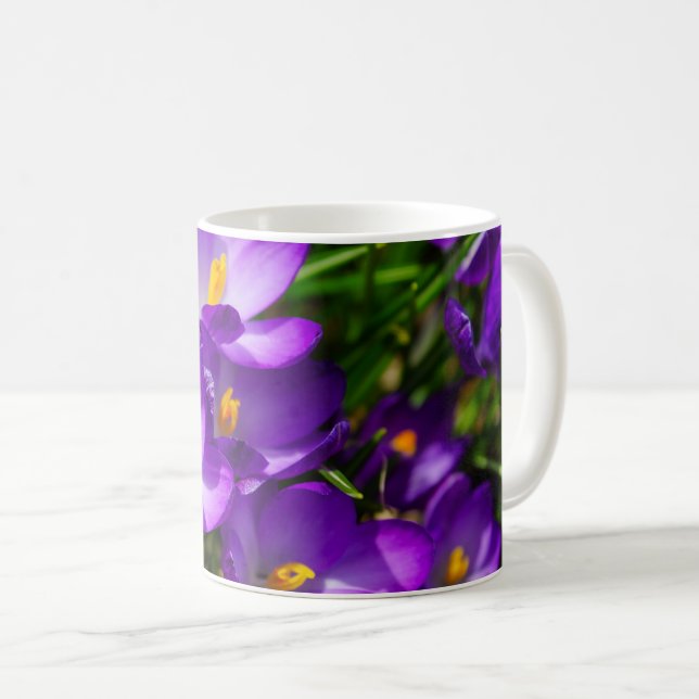 Lilac Crocuses Coffee Mugg (Framsida höger)