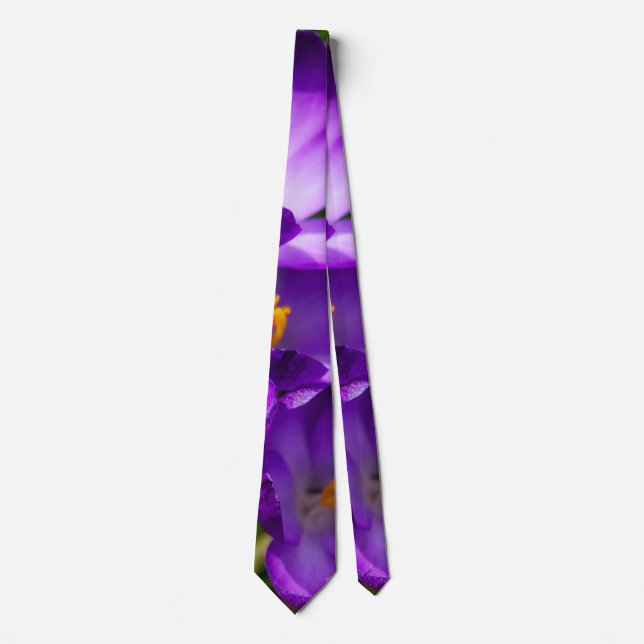 Lilac Crocuses Neck Tie Slips (Framsida)