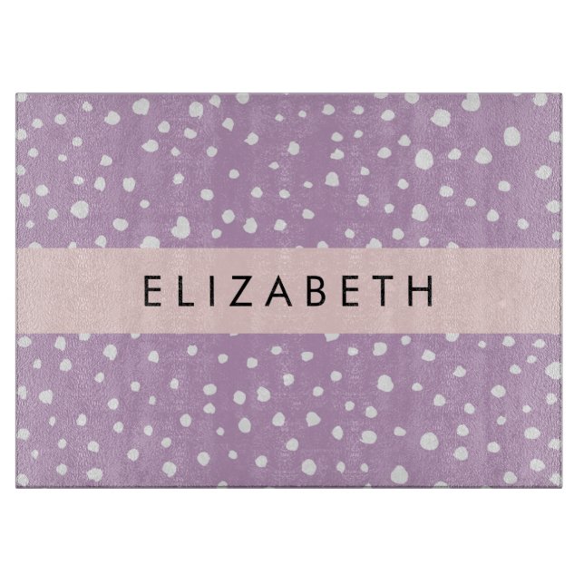 Lilac Dalmatian Spots, Dalmatian Dots, ditt namn (Framsidan)